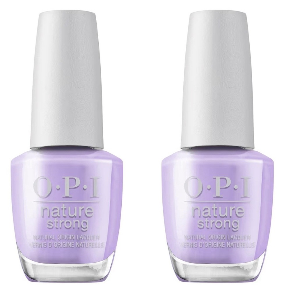 OPI Nature Strong Nail Lacquer SPRING INTO ACTION - New - Vegan - 2 Pack